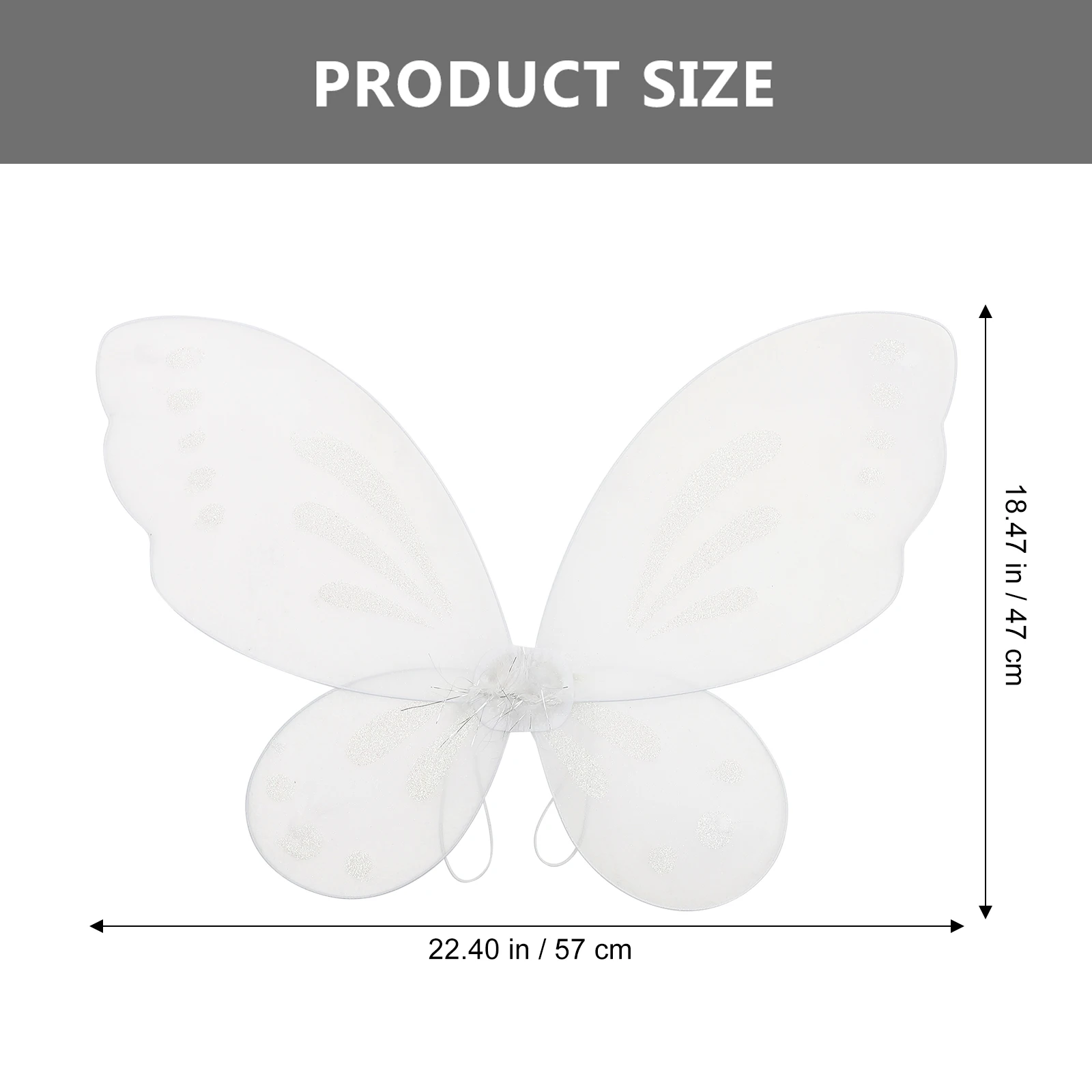 Principessa Fata Ala Festa dei bambini Decorazione festa di compleanno Ali d'angelo Ragazza Puntelli per prestazioni Ali trasparenti 2025 NOVITÀ