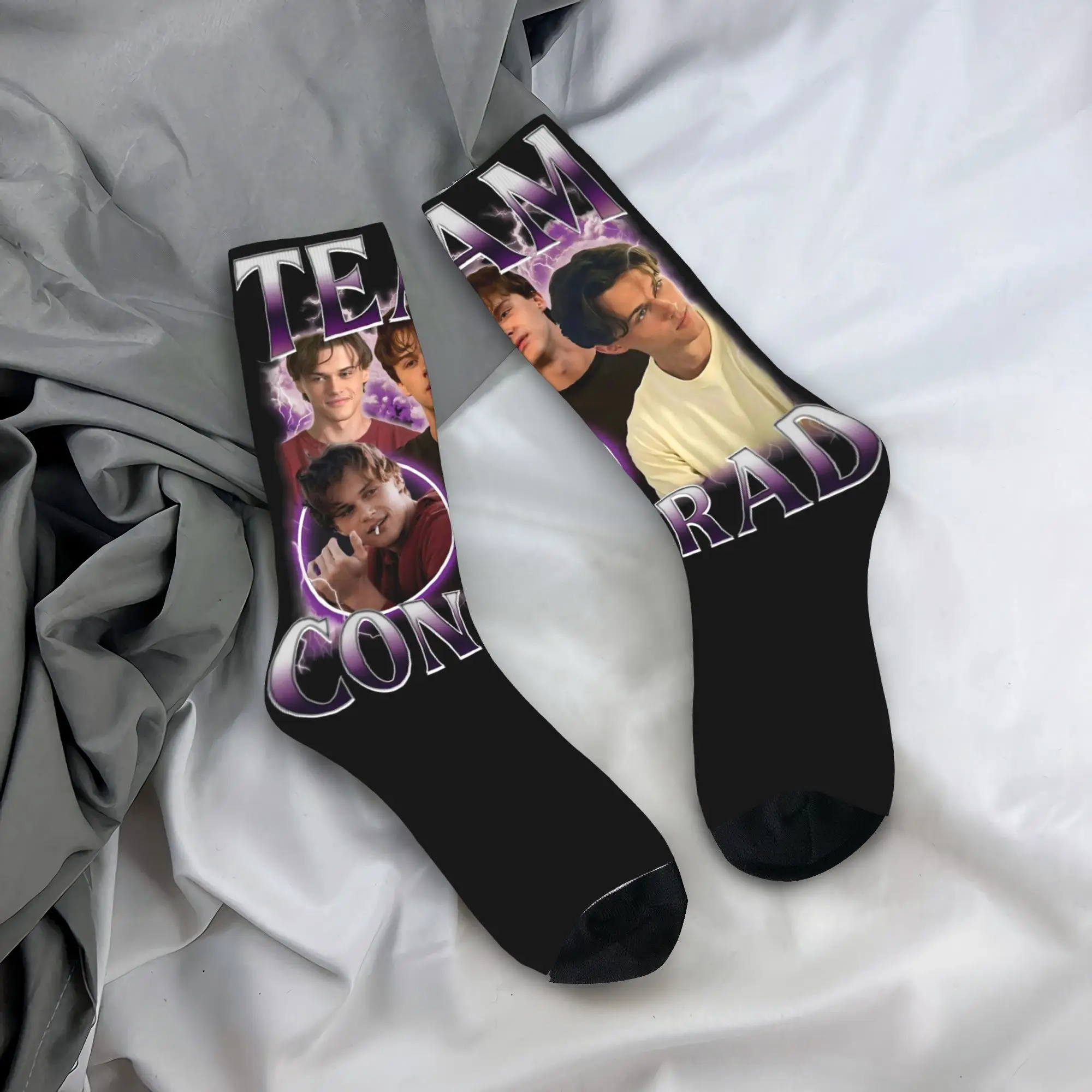 الرجال النساء كونراد فيشر Bootleg تحولت ملابس جميلة الجوارب الصيف فيلم الشاطئ عدم الانزلاق الجوارب لينة لملابس الحفلات