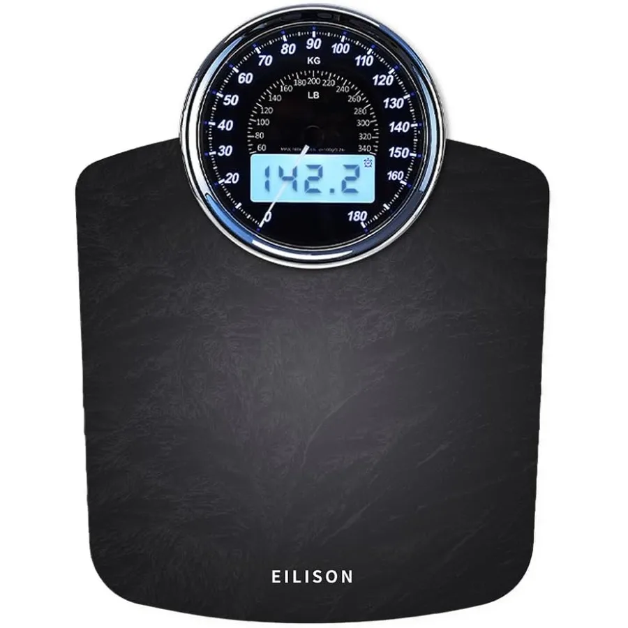 

Highly Advanced 2in1 Digital and Analog Weighing Scale for Body Weight Measurement with 400lbs Capacity 4 HighPrecision GX Sens