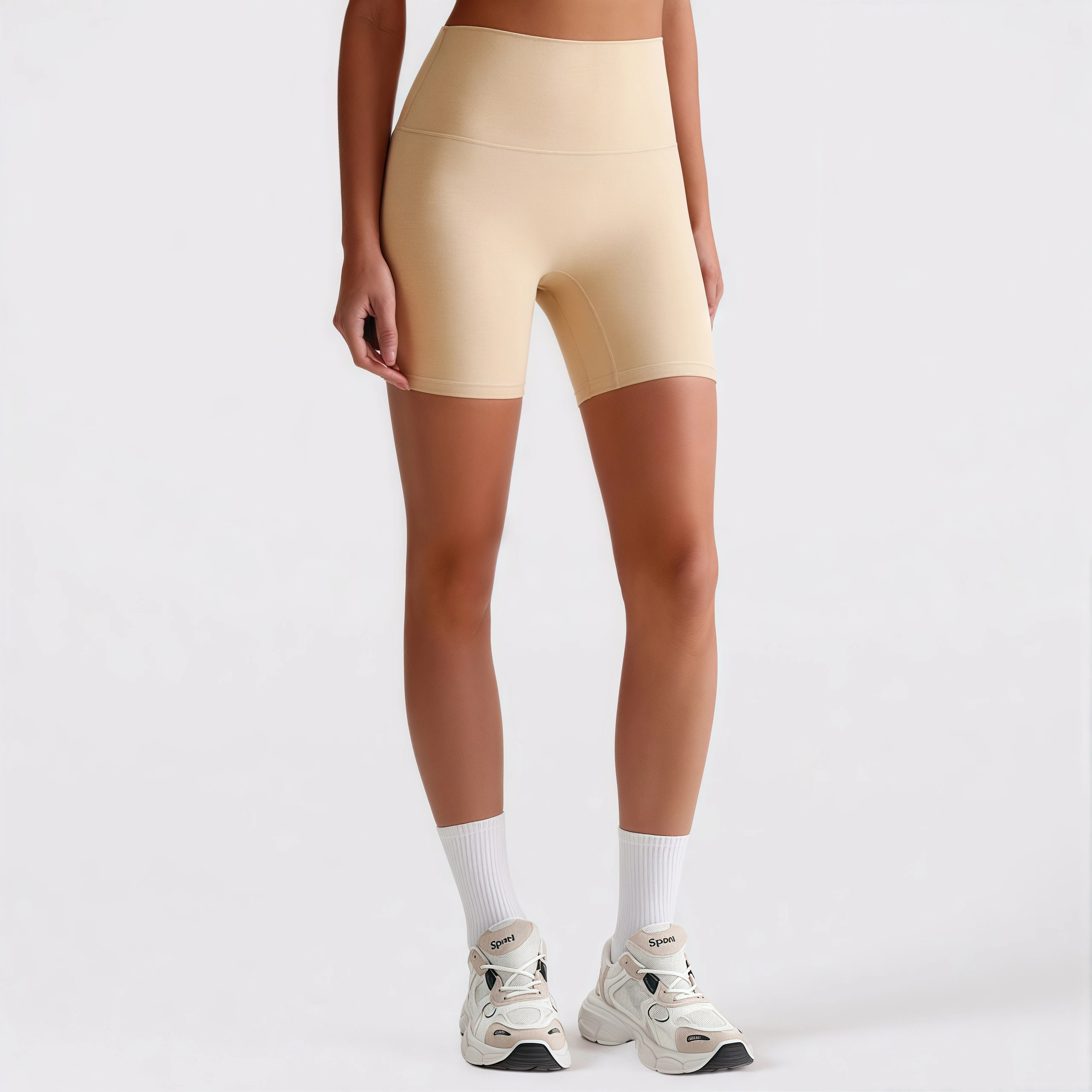 

Women High Waist Yoga Shorts Quick Dry Cycling Gym Workout Tight Fitness Shorts Squat Proof Sportswear Running Shorts
