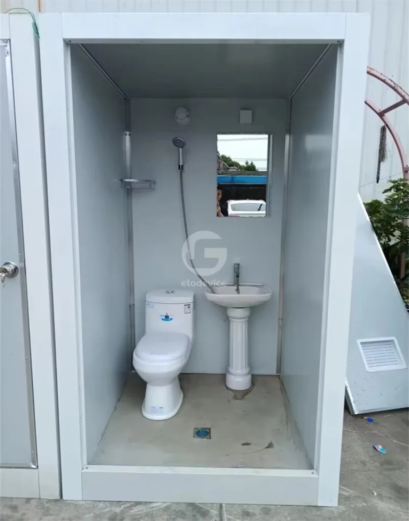 

High-Quality Innovative Prefabricated Portable Toilet With Shower Sanitary Bathroom and Mobile Portable Restroom