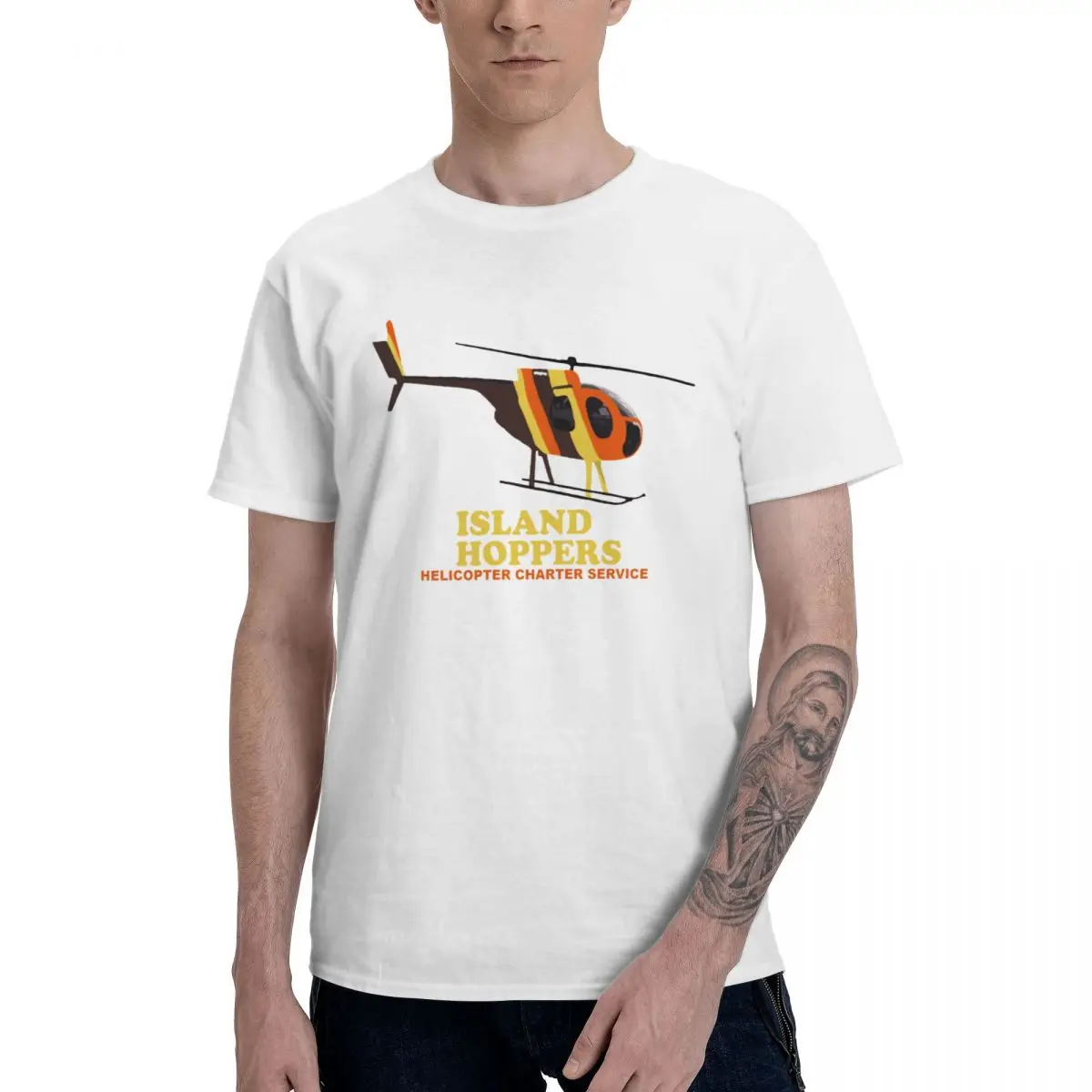 Fashion Island Hoppers T Shirts Pure Cotton Crewneck Men T Shirt Short Sleeve PlGift Tees Clothes