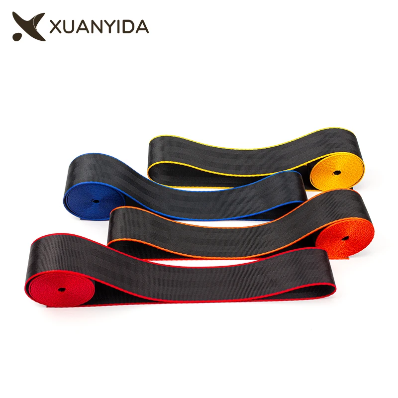 Good Quality Red Color Car Safety Belt Webbing Strap Racing Harness Backpack Strap Car Seat Belt Strengthen Seatbelt 3.6Meters