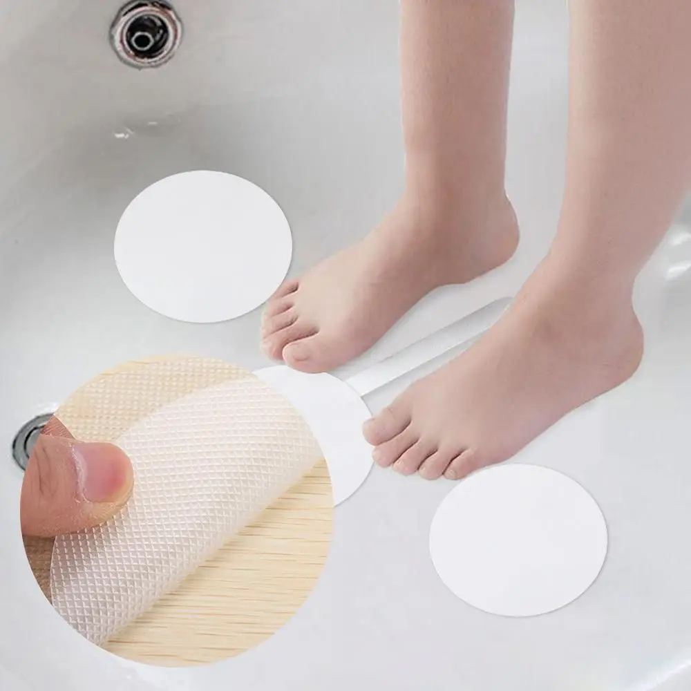 6/12/20PCS Transparent Bathtub Non-slip Stickers Round Shape Bathroom Tape Mat Bathroom Accessories