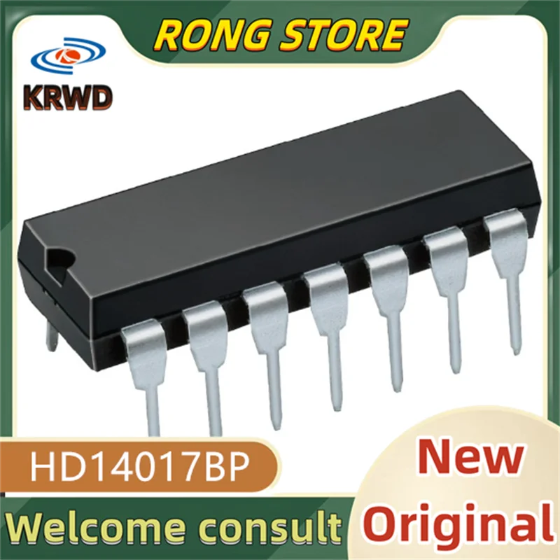 

5PCS HD14017BP New and original HD14017B HD14017 14017BP DIP14
