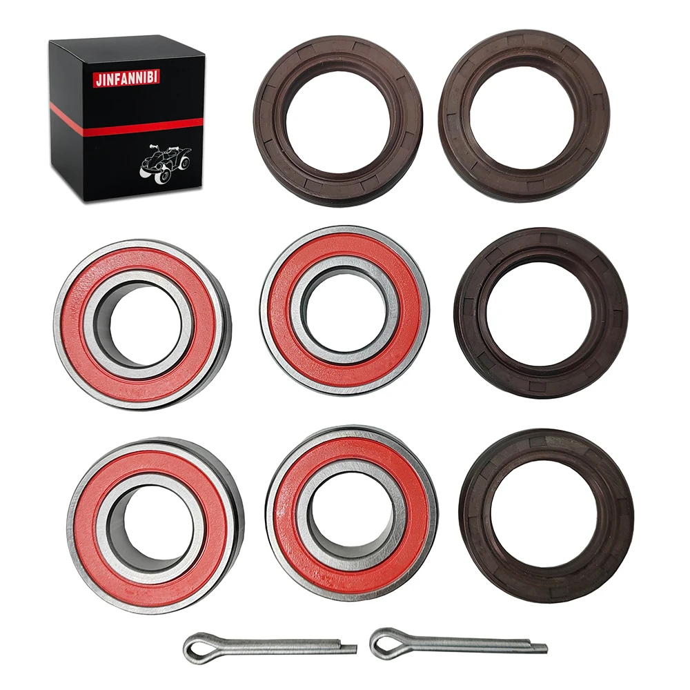 Front Wheel Bearings and Seals Kit for Honda TRX200D 1990-1997 Recon 250 TRX250 TRX250TE/TM 1997-2018 Rancher 350 TRX350TE/TM 20