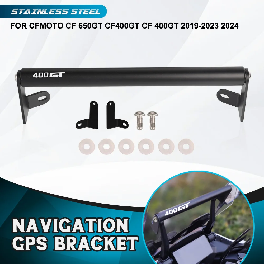 

FOR CFMOTO CF 650GT CF400GT CF 400GT 2019-2023 2024 Motor Stand Holder Phone Mobile Phone GPS Navigation Plate Bracket CF650 GT