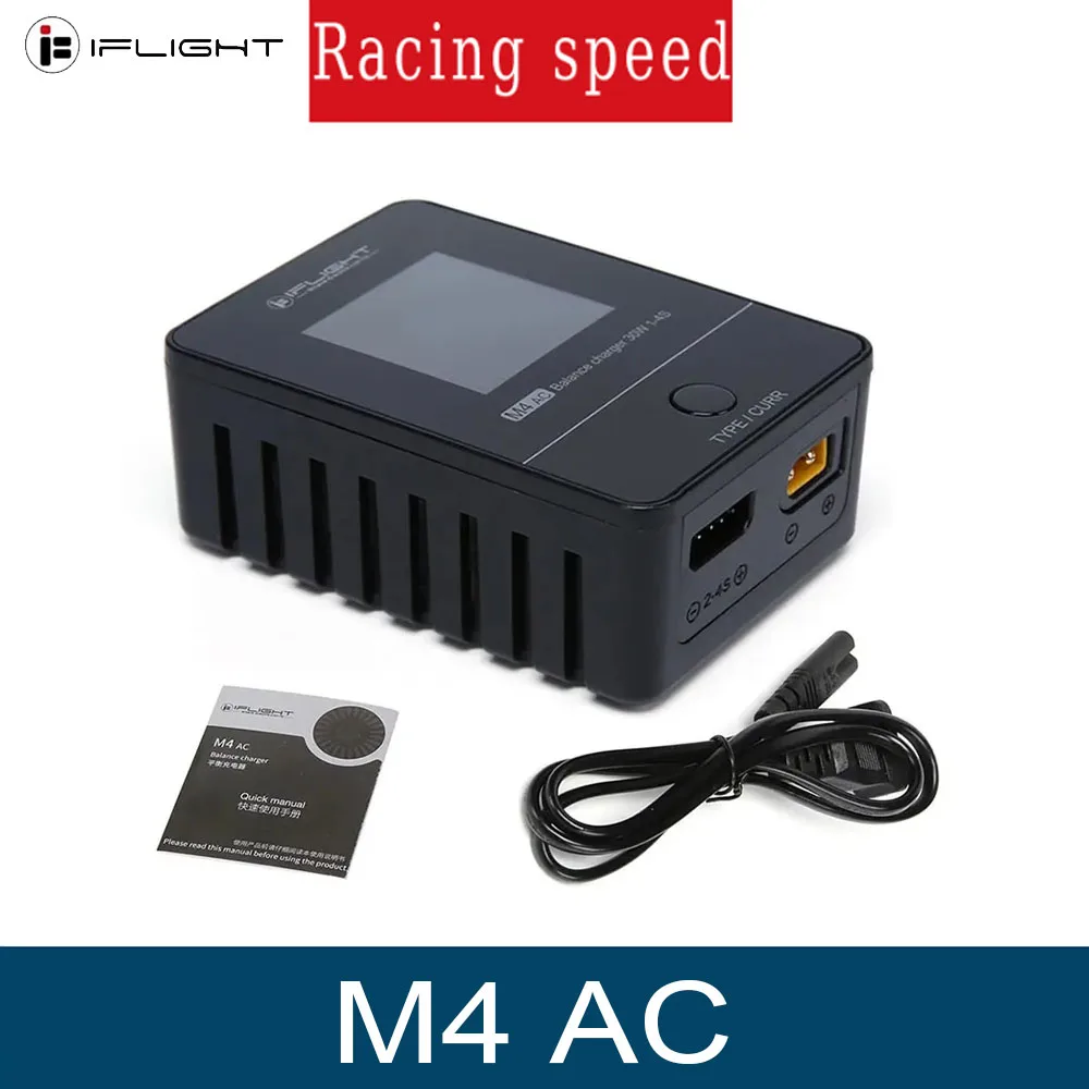 

IFlight M4 AC 30 Вт 2,5 А Умное балансное зарядное устройство 2-4S Полный дисплей угла обзора 100-240 В XT30 Выход для гоночного дрона FPV