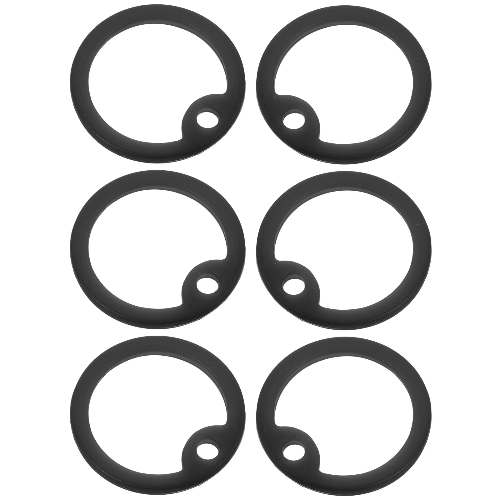 

6pcs Dog Tag Protectors Silicone Sleeves Reduce Noise For Pet Id Tags Durable Covers Small Dogs Replacement Pet Tag Silencers