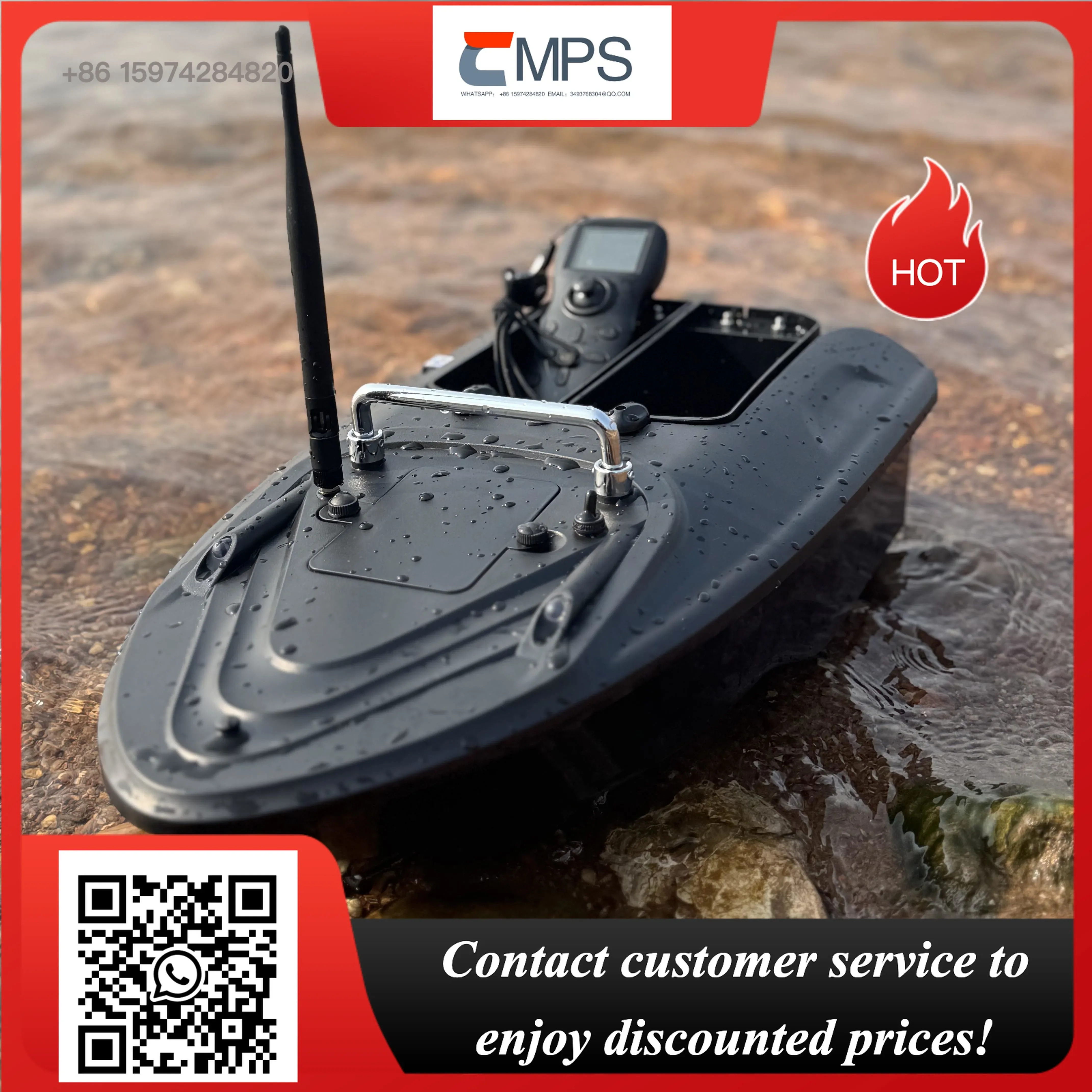 China Factory Direct Sale 2024 LY Sonar GPS Fishing  Bait Boat Double Bait Cabin 500m Remote Control 12000mAh Model