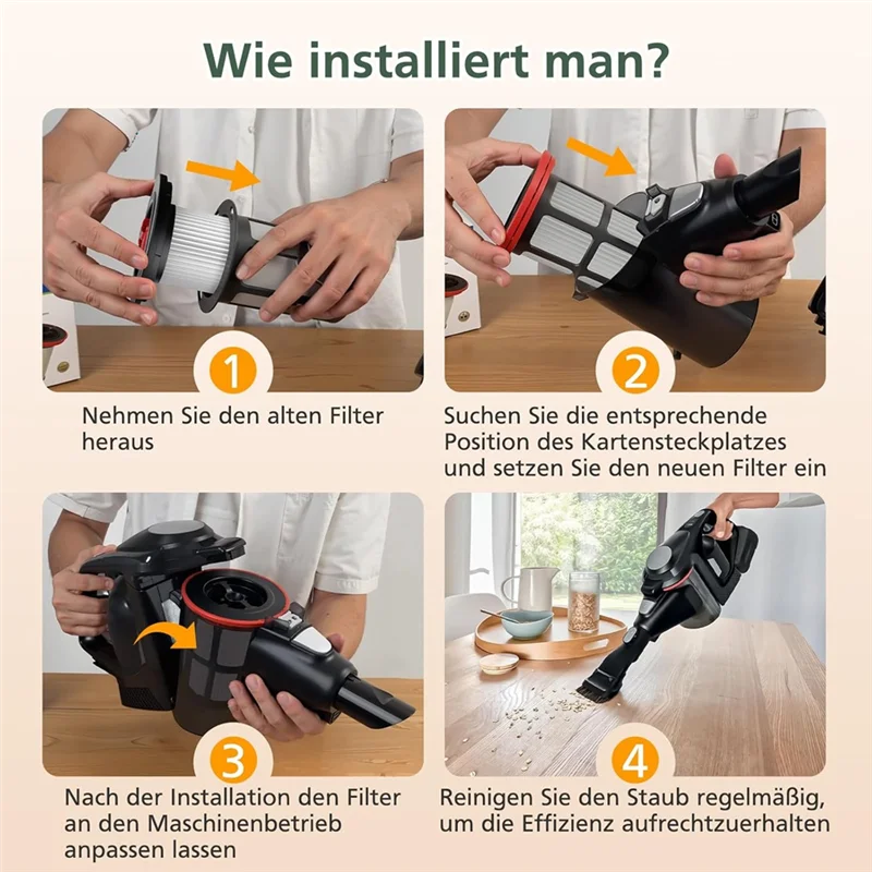 A74G-2 حزمة فلتر HEPA للمكانس الكهربائية غير المحدودة Gen 2 Series 8 12036642، 12023349، 12023350، BBS وسلسلة BCS