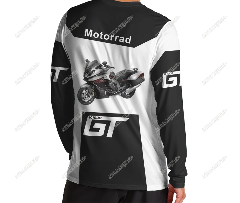 K1600 GT For BMW Sport Tourer Motorsprot Ride Motorcycle Long T-Shirt Motorrad Racing Team Men's Quick Dry Anti-UV Shirt Summer