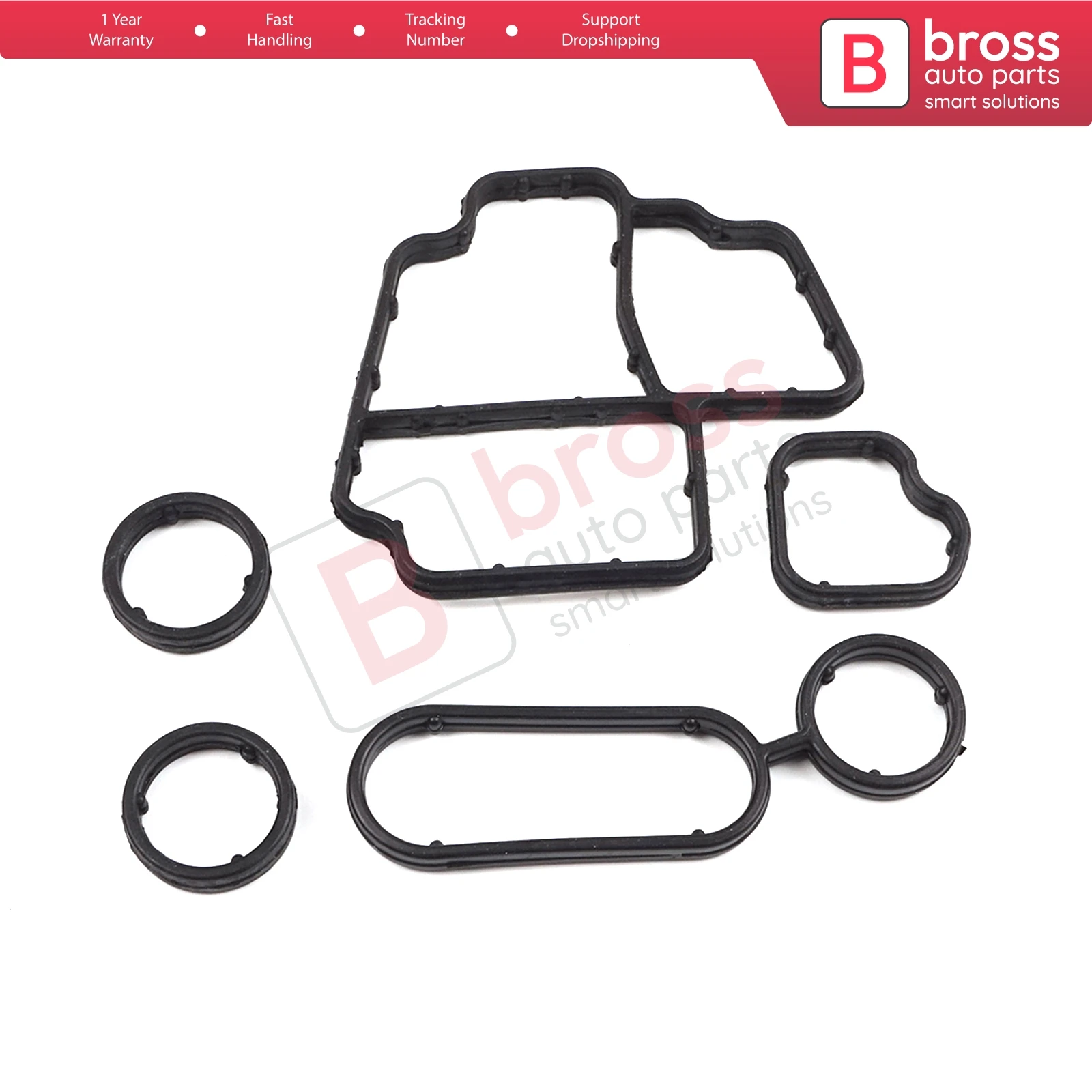 

BSP1158 Oil Filter Holder Gasket Oil Cooler O-Ring Seals for Audi Seat Skoda VW VAG 1.6TDI 2.0 TDI Engines 03L198070 03L198441