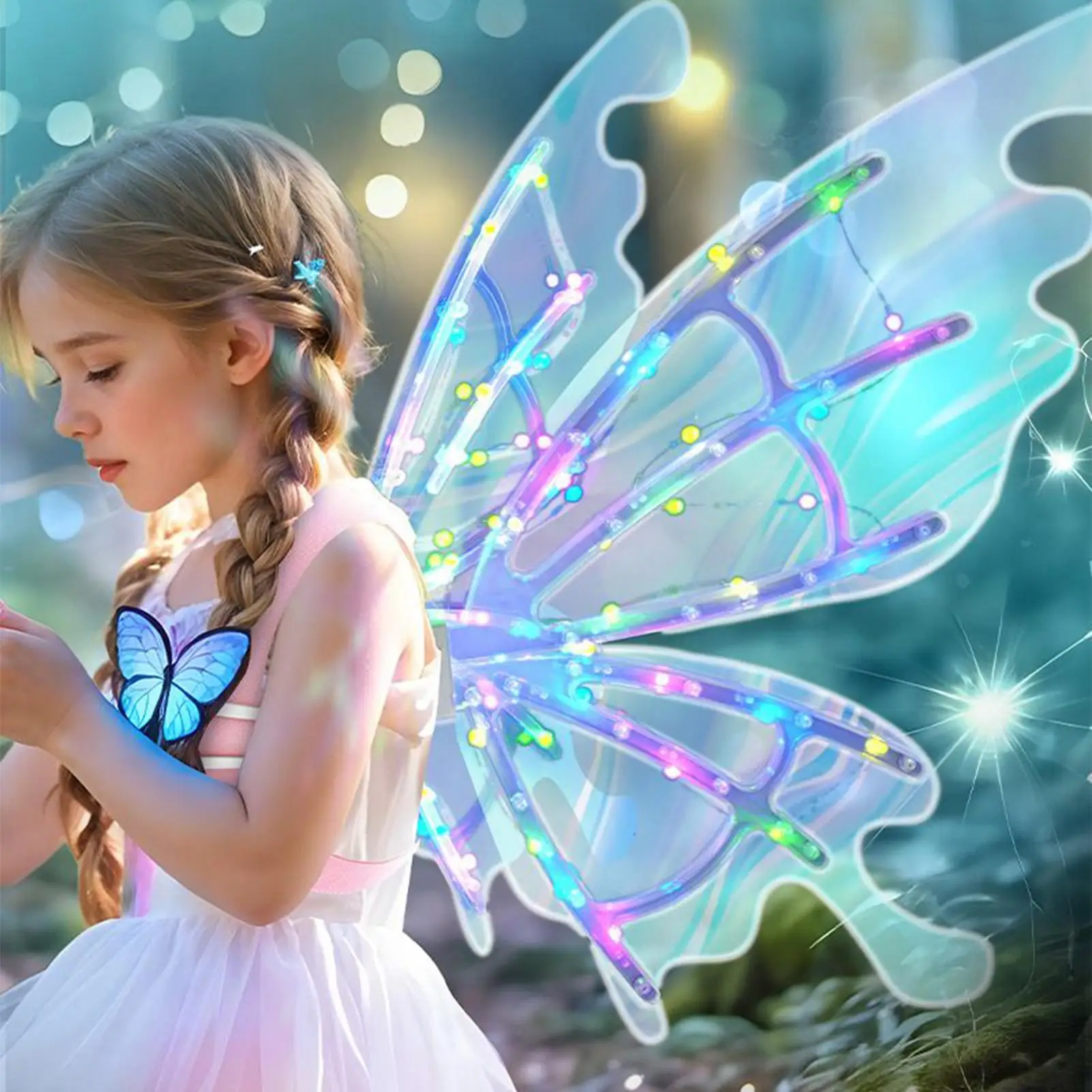 فستان بتصميم حالم زي الأميرة فراشة الجنية قزم أجنحة الملاك للنساء الفتيات حفلة الهالوين تأثيري أداء التصوير الفوتوغرافي #1