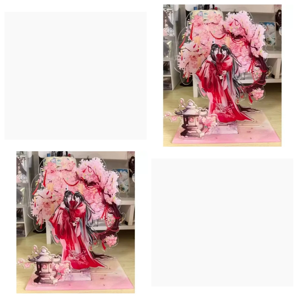 15cm Acrylic Cartoon Sign Grandmaster of Demonic Cultivation Wei Wuxian Lan Wangji Two People Periphery Decoration Figurines