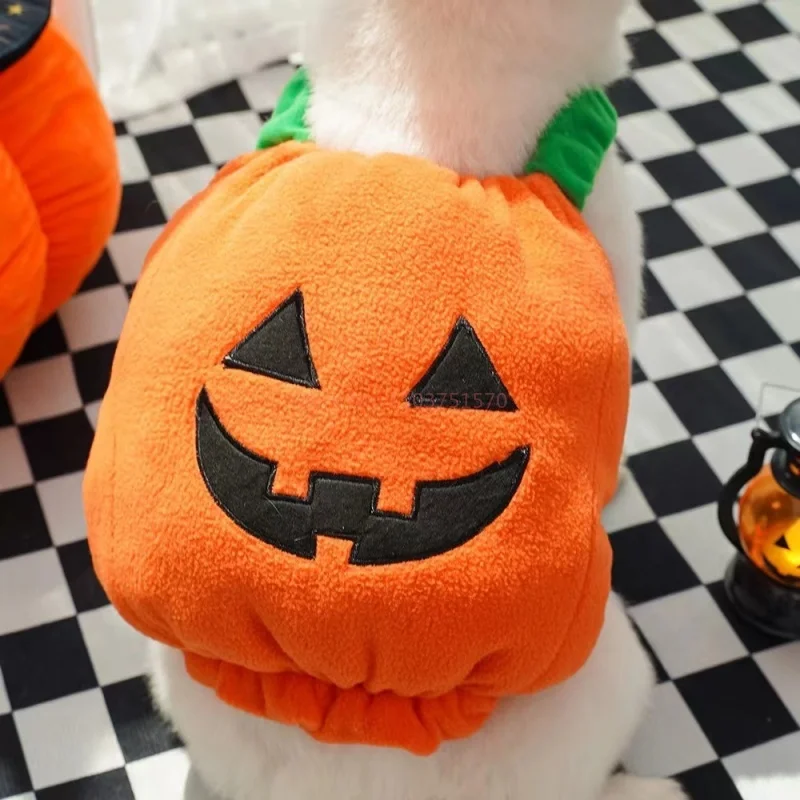 Otoño Invierno muñeca perro Halloween Navidad juguete calabaza linterna transformación traje divertido gato mascota muñeca lindo sombrero de calabaza regalos