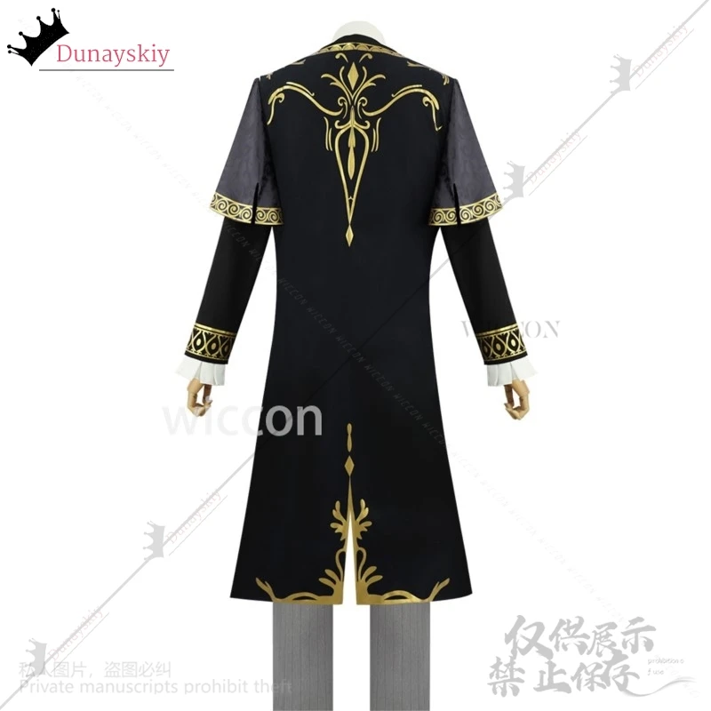 Anime Game Identity Ⅴ Cosplay Freddy Riley Lawyer Costume The Weight Of Justice Tailcoat Gothic Coat Wigs Halloween Customized