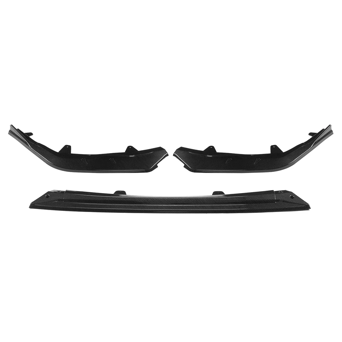 3x Black/Carbon Fiber Look Car Front Bumper Lip Spoiler Protector Cover For Toyota For Corolla SE XSE Sports Model 2021 Body Kit