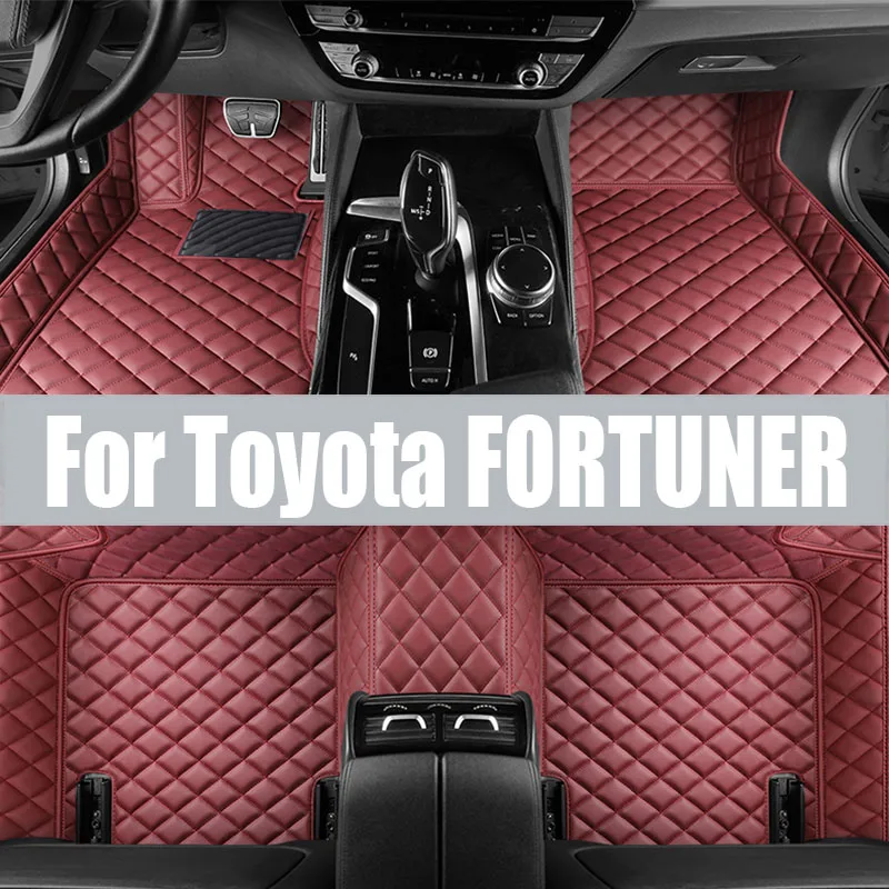 

For Toyota FORTUNER LHD RHD 2016-2021 7-Seats Auto Car Floor Mats All-Weather TPE Foot Mats Pad Tray Mat Interior trunk mat