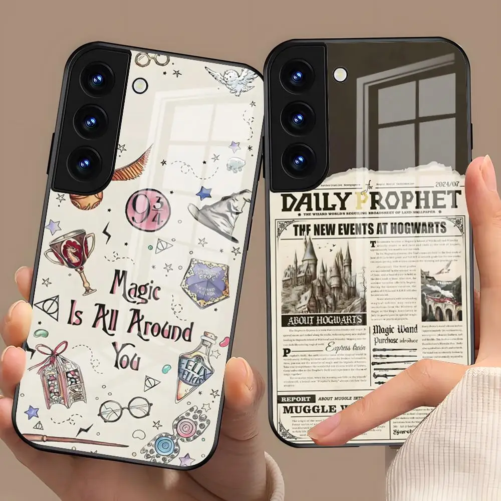 Art Harries Phone Case For Samsung A57 A37 A17 A56 A36 A26 A16 A25 A35 A55 A34 A24 A54 Glass Case