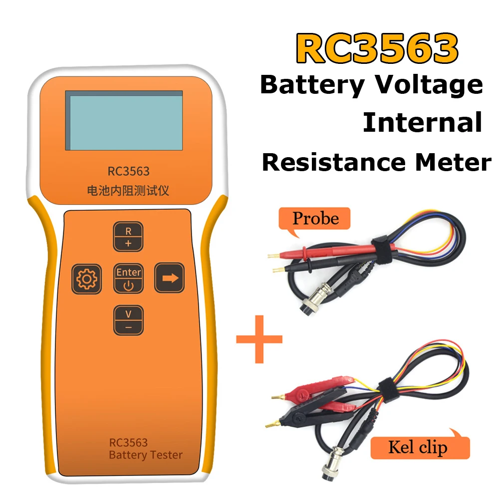 High precision Internal Resistance Detector True Four-wire AC Lithium Lead Acid Lithium Car Battery Tester RC3563