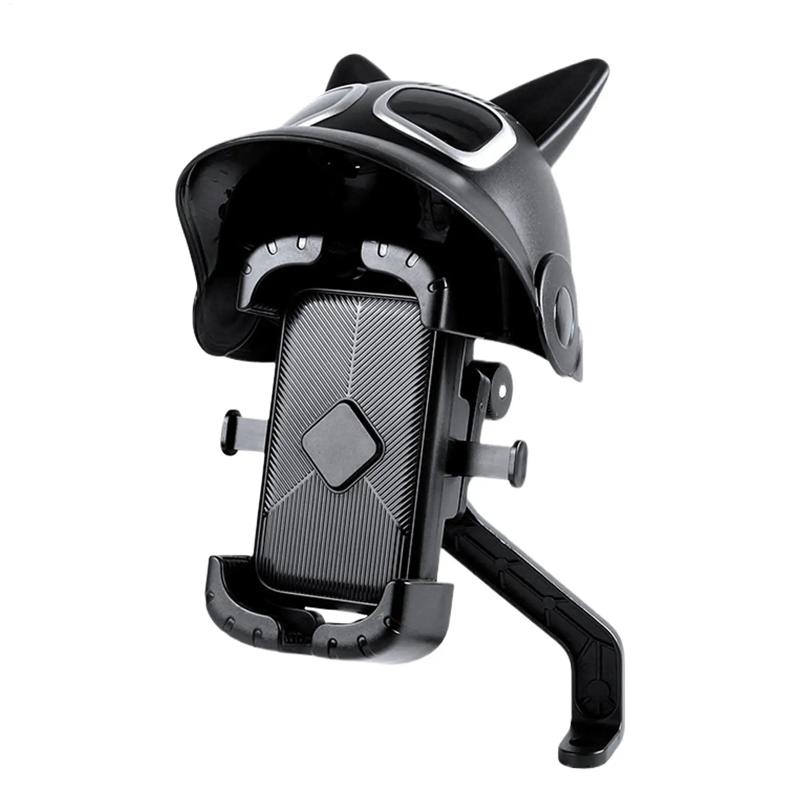 Motorcycle Phone Holder Mount 360 Rotation Helmet Design Rack Fit 3.5-7.2 Inch Mobile Motorcycle Cell Phone Mount For Rearview