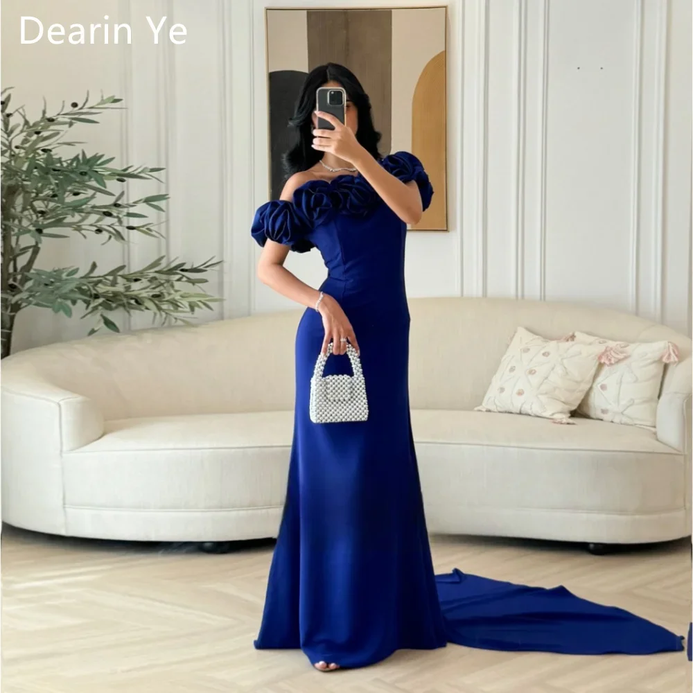 

Customized Formal Gown Prom Dearin Off-the-shoulder Floor Length Skirts Bespoke Occasion Dresses Saudi Arabia Eveni