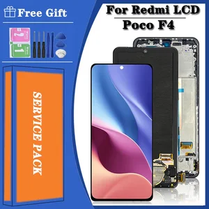Bilashmart 6.67''Xiaomi Poco F4 LCD 2021211RG 22021211RI Display Touch Screen Digitizer Assembly PocoF4 5G LCD