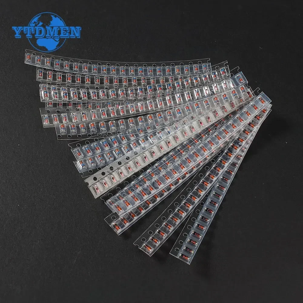 300PCS LL34 SMD Zener Diode Assorted Kit 1/2W 3V-24V 2V-39V and LL4148 15values 30values SMD Diode Set