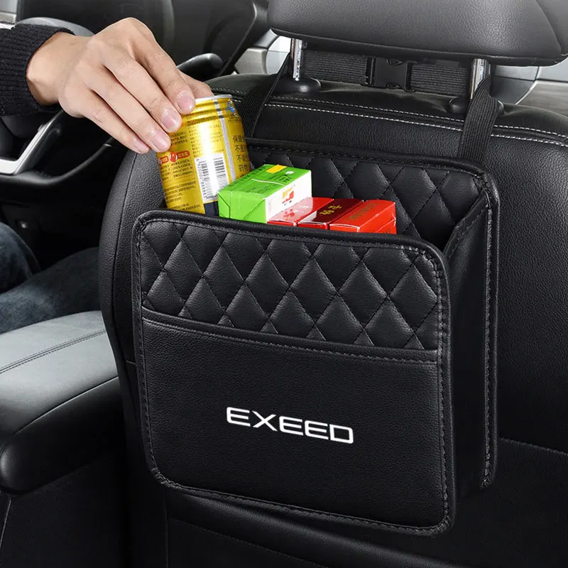 

Car Back Seat Storage Bag Hanging Bag Box Cup Snack Phone Storage Bag Trash For Chery Exeed RX TX txl rx lx VX Auto Accessories