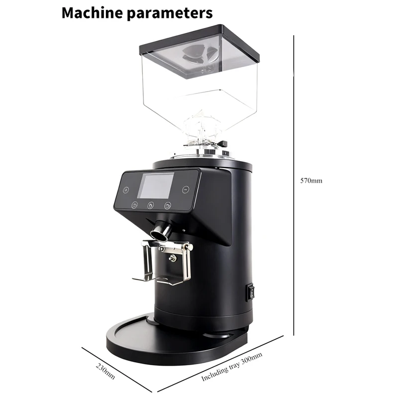 Hot Selling Black Household Use 110V/220V Electric Espresso Coffee Grinder Machine Coffee Bean Processor