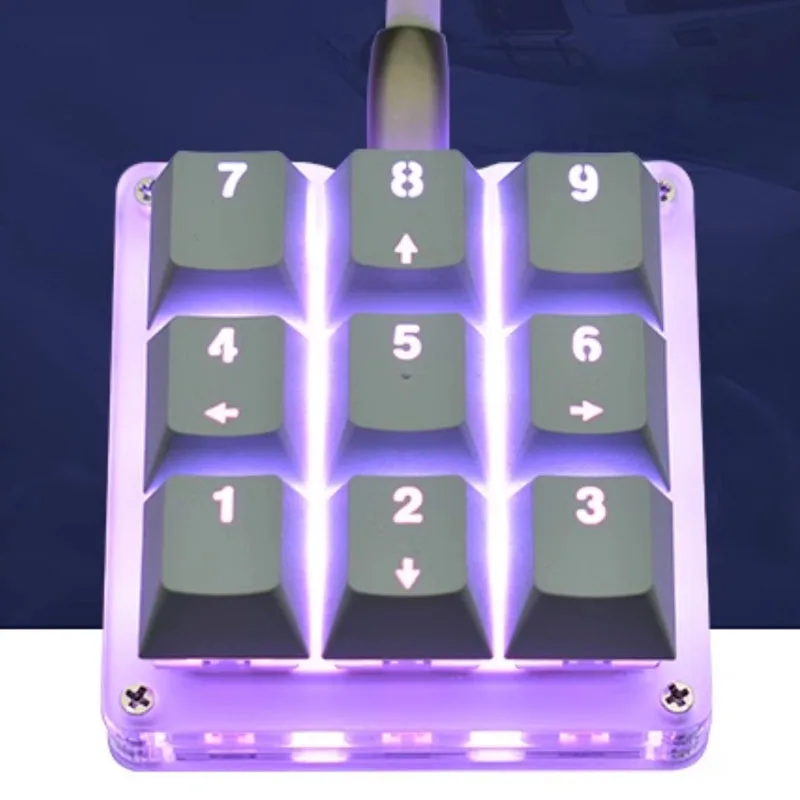 

9-клавишная механическая клавиатура Osu Audio Macro Programming Custom Drive-free Plug-and-play Мультимедийная портативная мини-клавиатура