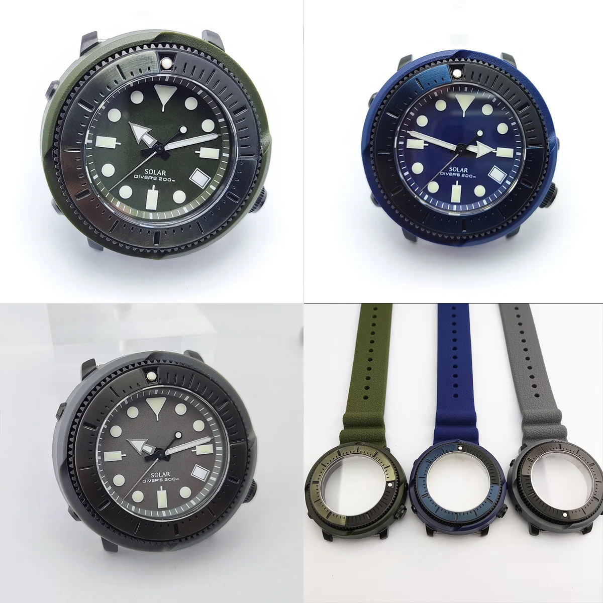 45mm NH35 case  Monster nh35 dial 45mm sapphire glass 3.8 calendar case accessories case movement