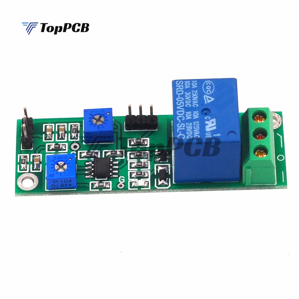 5V  Hysteresis Voltage Comparator Module Threshold Adjustable High Level and Switch Dual Output Jitter Comparator Board