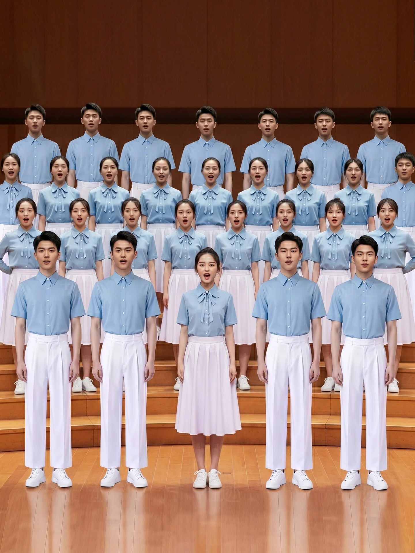 

Youthful Stage Performance Outfit Nationalistic Chorus Recitation Speech Competition Costume Primary And High School Students