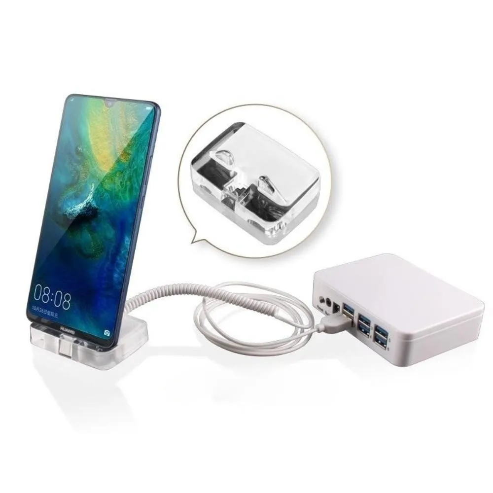 6 Port Mobile Phone Anti-theft Alarm System Mobile Phone Display Charging