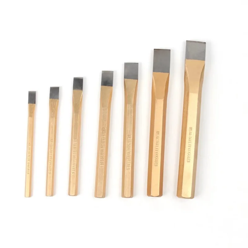 IMPA613086 Flat Chisel Iron Chisel Feng Steel Flat Chisel Head Worker Feng Steel Stone Worker 7-piece Set