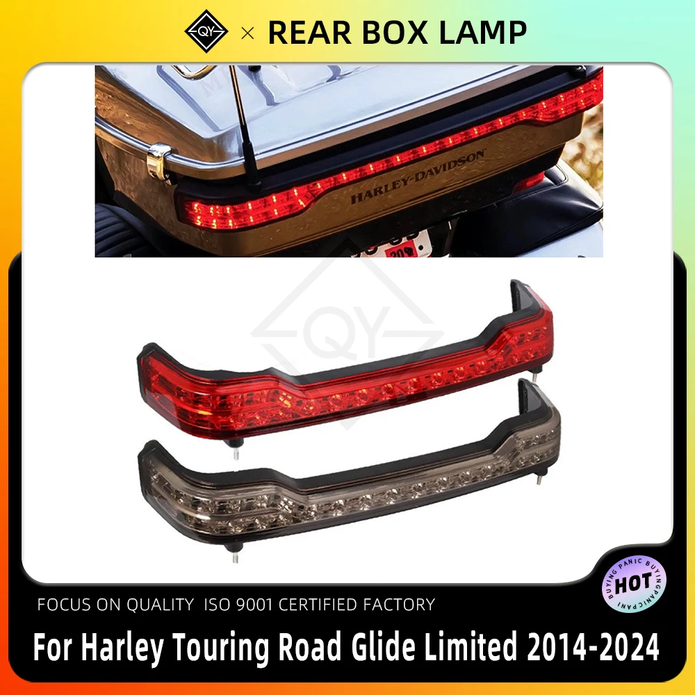 

Задний светодиодный фонарь для мотоциклов Harley Touring Road Glide Limited 14-2024: габаритный, стоп-сигнал, указатель поворота, фонарь заднего хода (Tour Pack)