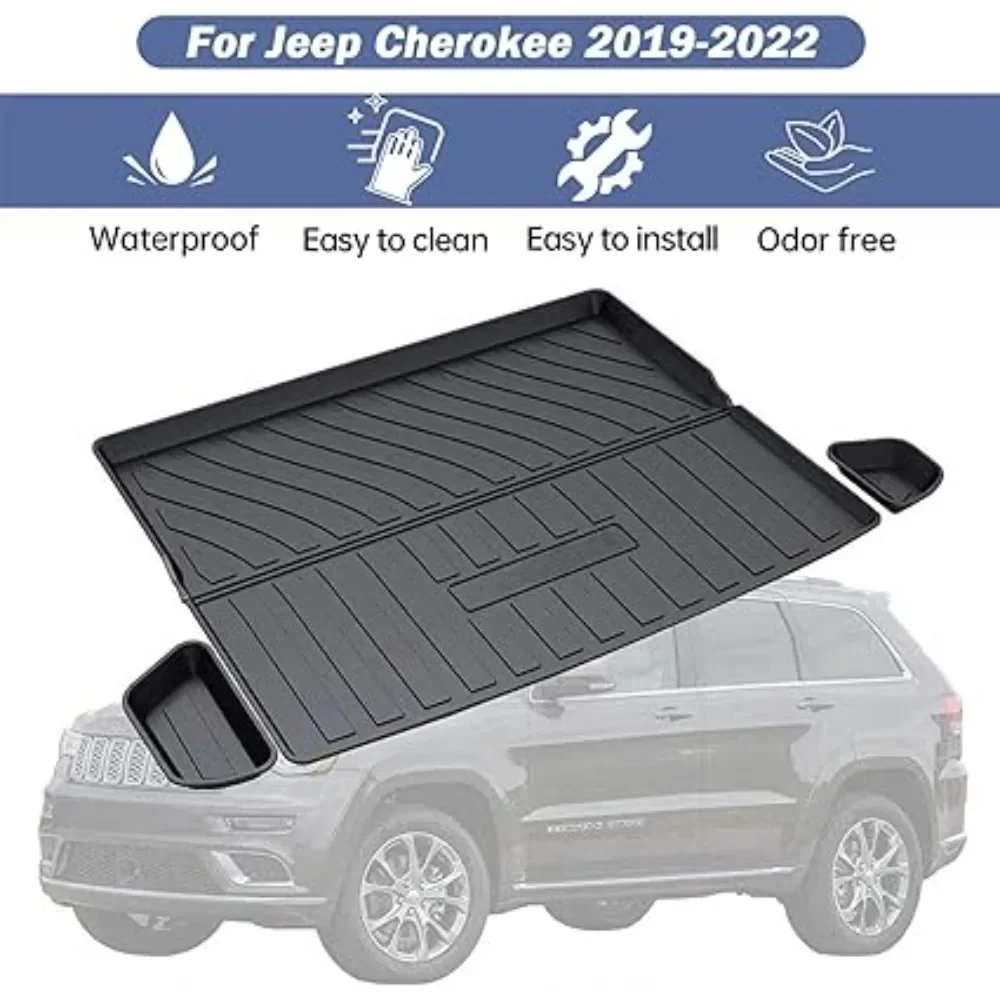 

Car Waterproof Non-slip Floor Mat TPO Modified Car Carpet Carpets Trunk mat for Jeep Cherokee 2019-2022(Not for Grand Cherokee)