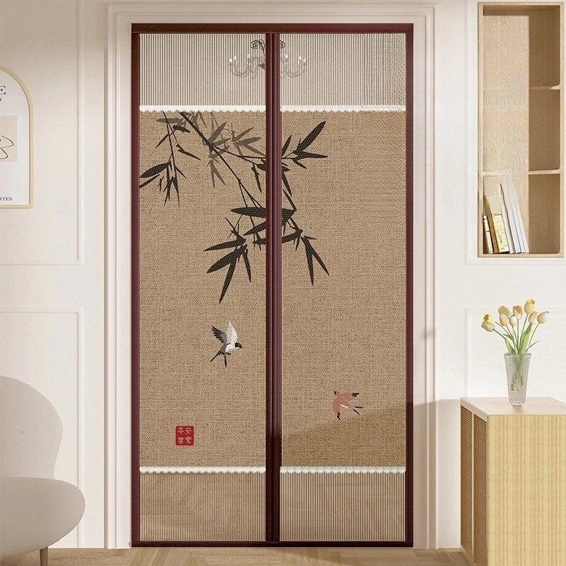 

No punching and anti-mosquito door curtain 2025 new strong magnetic suction partition screen door magnet Velcro