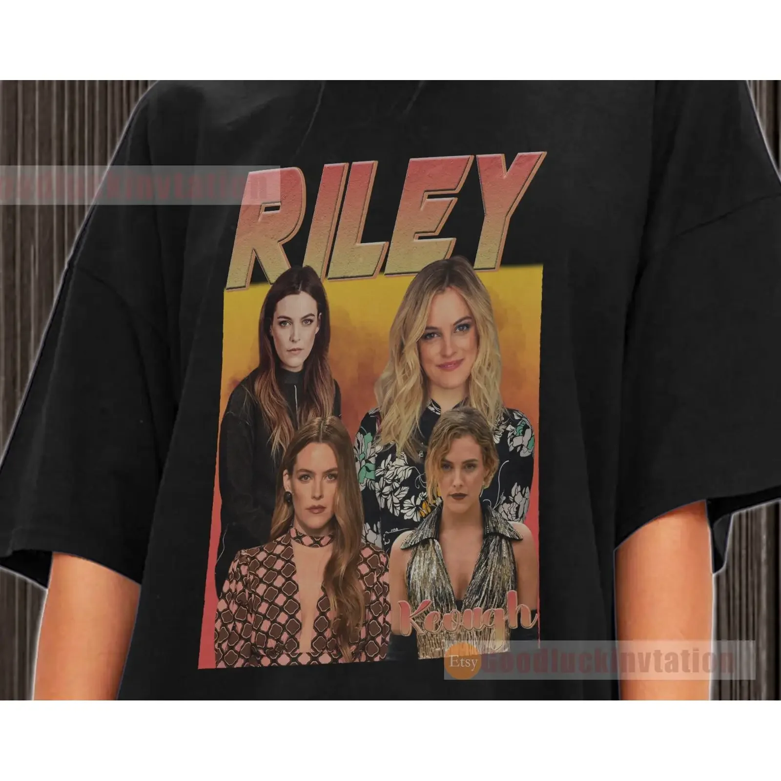Riley Keough T Shirt Cotton Vintage 90's Crewneck vintage Washed designer clothes Slightly Comfortable streetwear Breathable