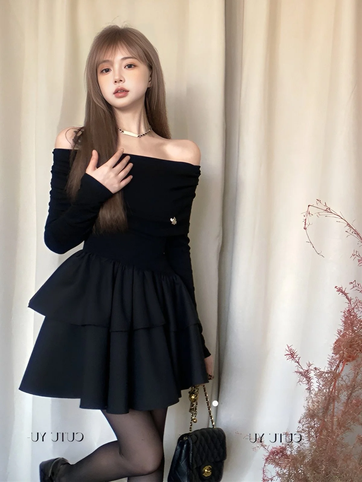 

Юбка Bla Long Sve на одно плечо, облегающая юбка Cake Sle, зимнее платье с завязкой на талии для миниатюрных женщин