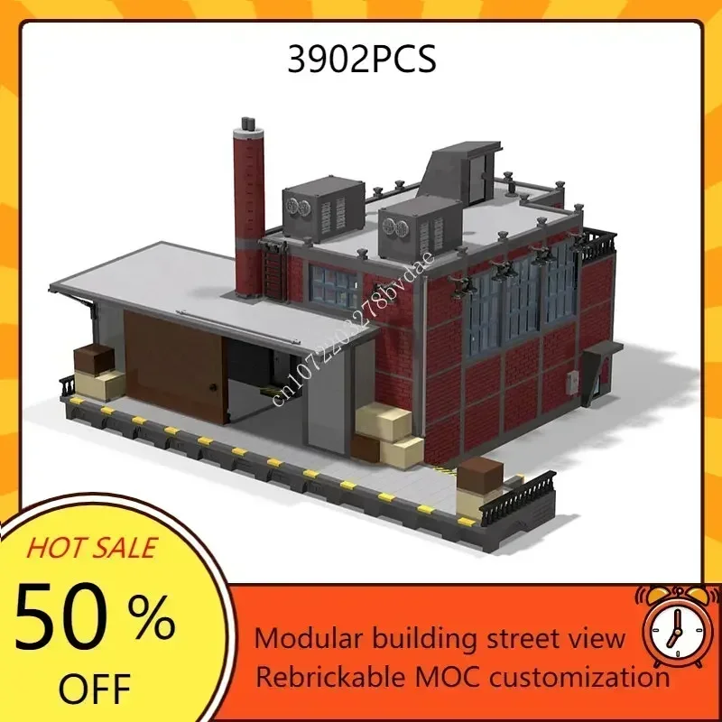 3902PCS Hot City Selling MOC DIY Warehouse Model Creative StreetView Architecture Puzzle Birthdayal Assembly Toy Christmas Gift