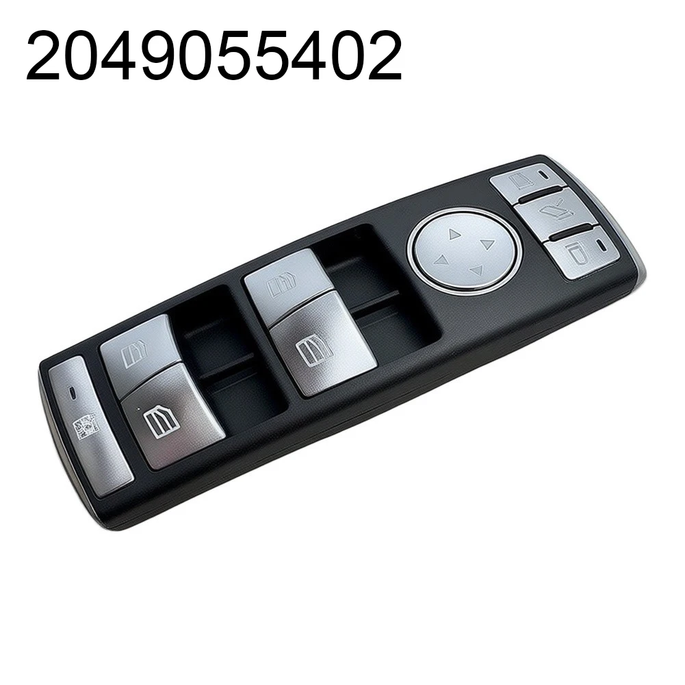 Modified Silver Power Window Switch A2049055402 For Mercedes C-Class For GLK E-Class 2007-2017 Electric Control Button