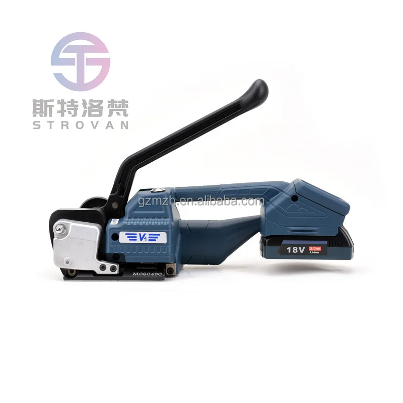 Manual Electric PP PET Strapping Tools V1 2800N Handheld Package Strapper for 13-16mm PET/PP Straps