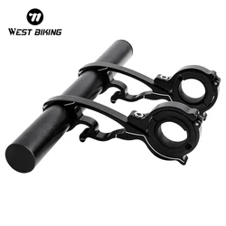 OVEST MOUNTAIN Bike Della Bicicletta Della Lega/Manubrio In Carbonio Extender Lampada Della Bici Del Supporto 20-32MM Singolo Tubo Bar Stand Lampada supporto Staffa del Rack