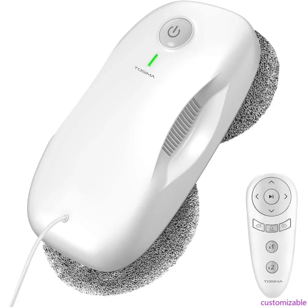 

Intelligent Robotic Window Cleaner with Automatic Path Navigation and 3800Pa Suction, Featuring Edge Detection Technology