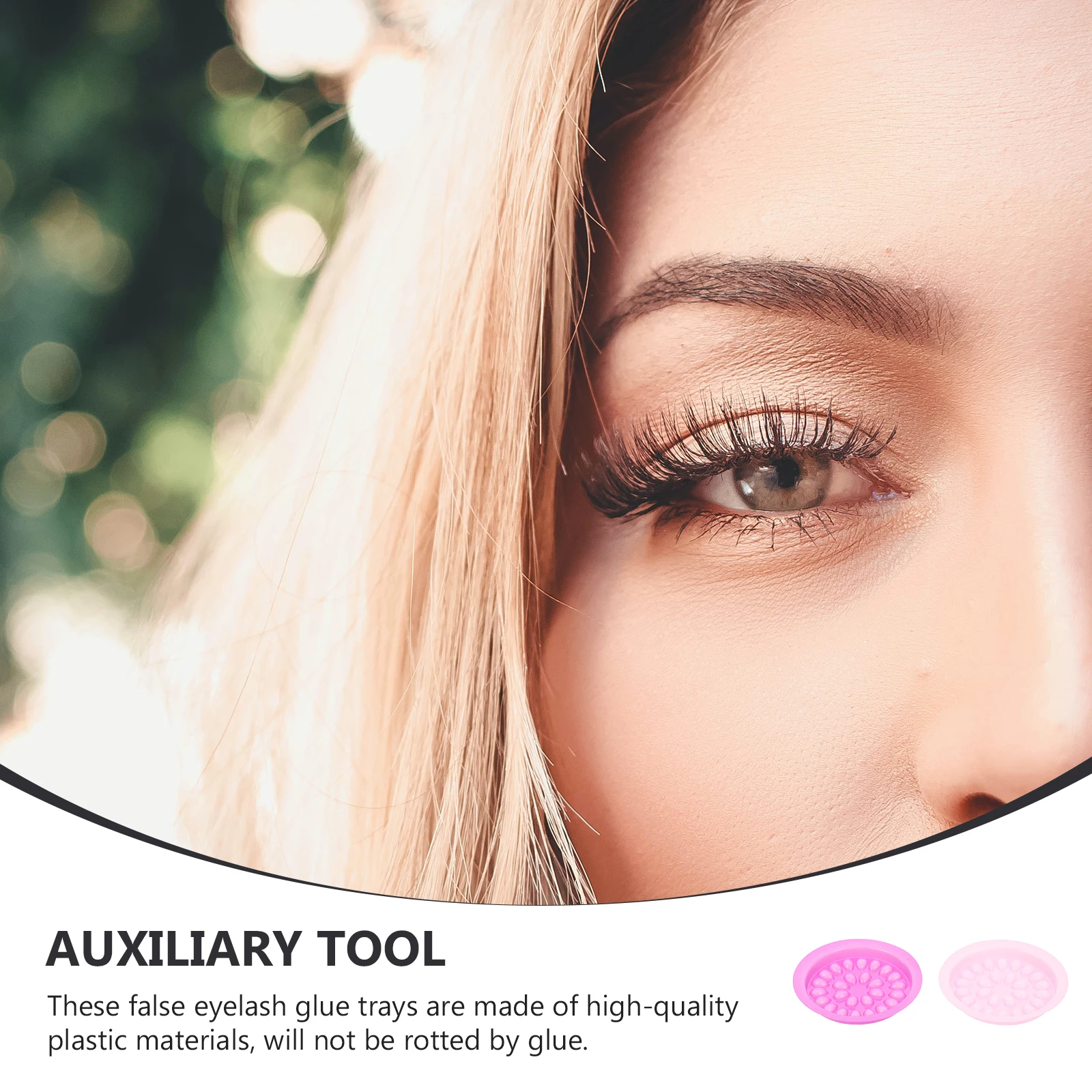 Plateau porte-colle pour cils, 100 pièces, palette Stable pour faux-cils, accessoire d'extension de cils, outil de maquillage professionnel