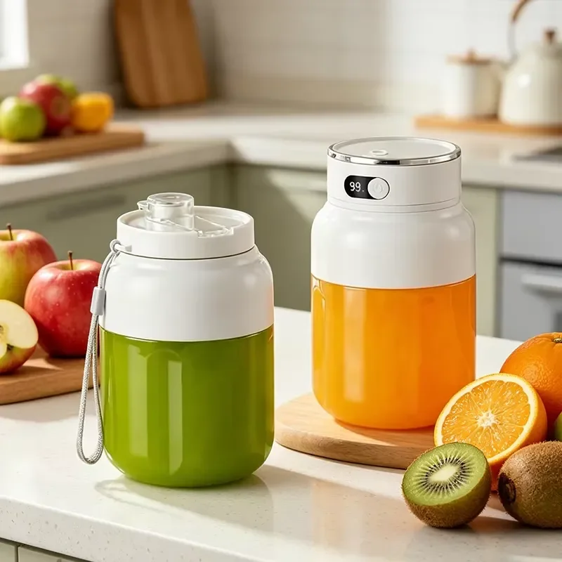 Hot Selling Slow Cold Pressed Juicer for Oranges Small Size Low Noise with Large Straw