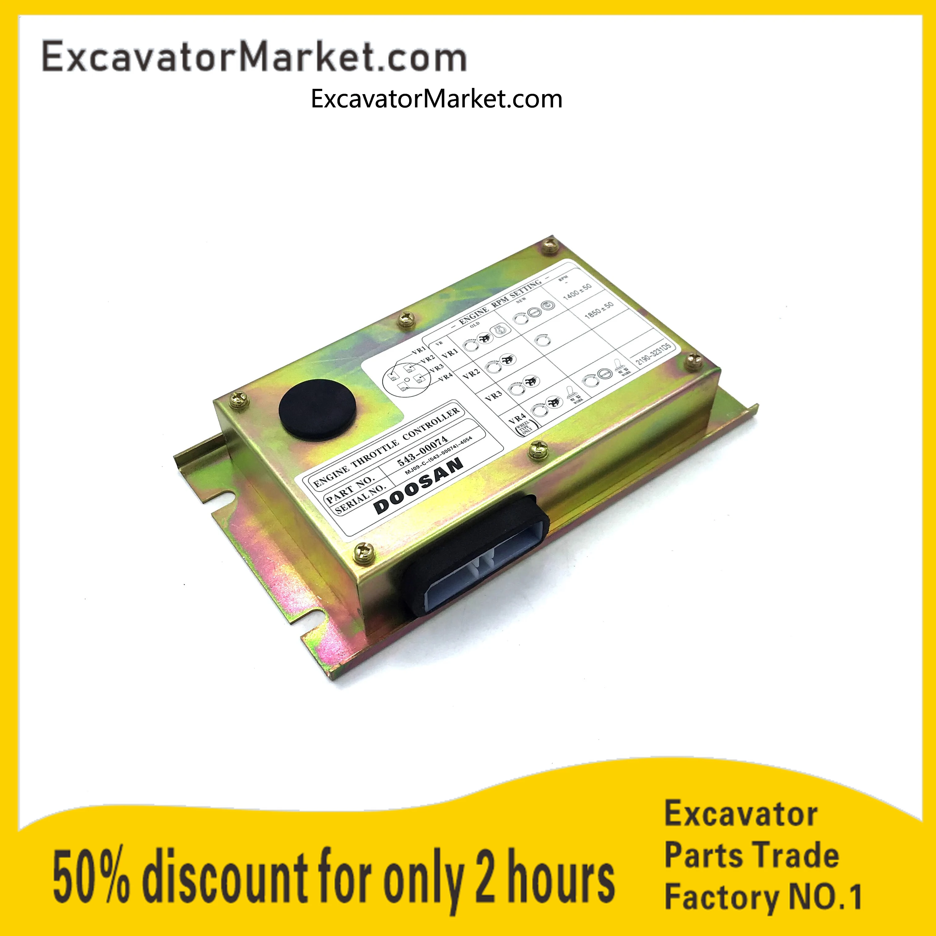 

For DH200 Excavator Throttle Controller 300611-00138 54300074 300611-00123 Controller For DH225-7 Excavator Accessories